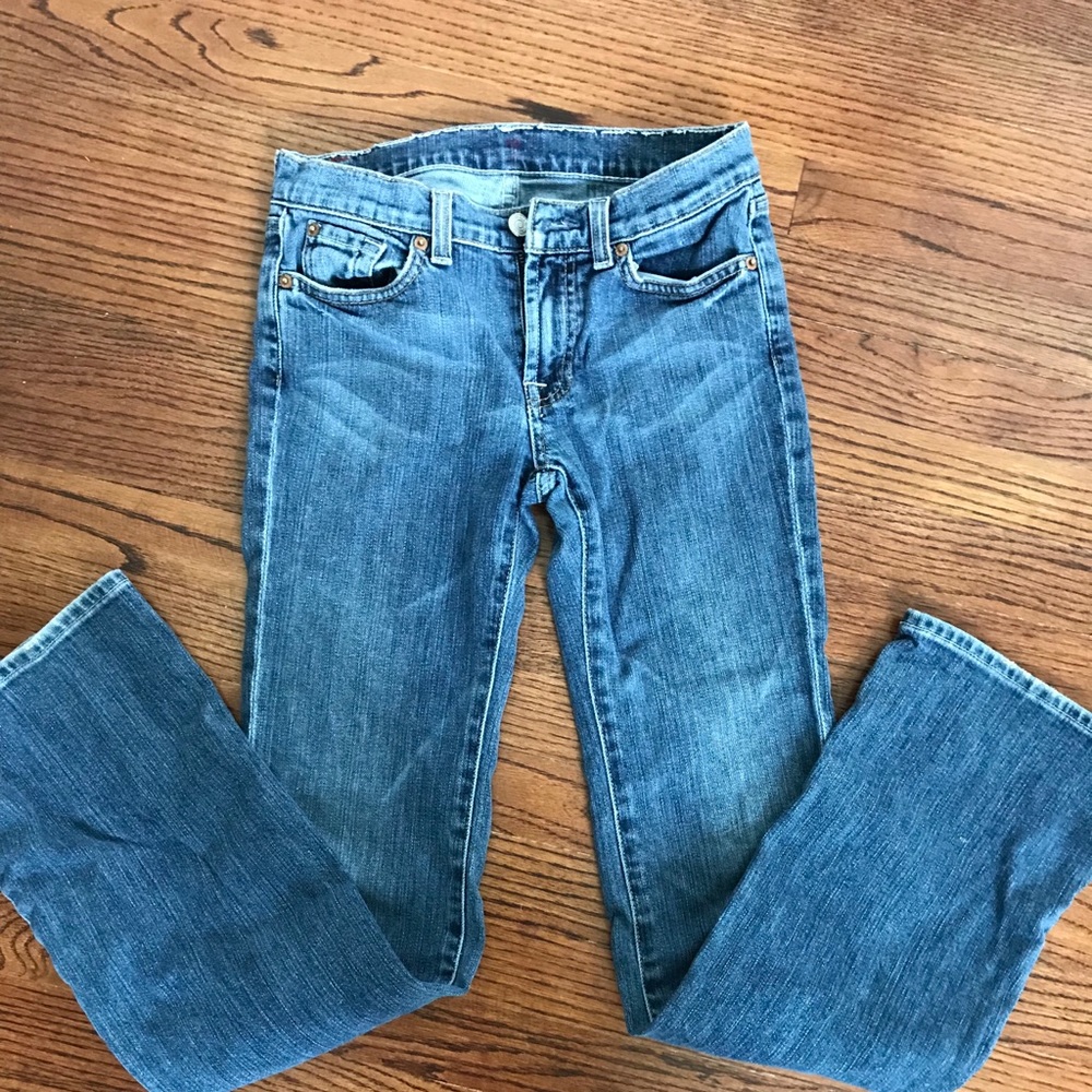 7 for all mankind girls boot cut jeans